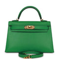 Hermès Kelly Sellier 20 Bambou Chevre Gold Hardware
