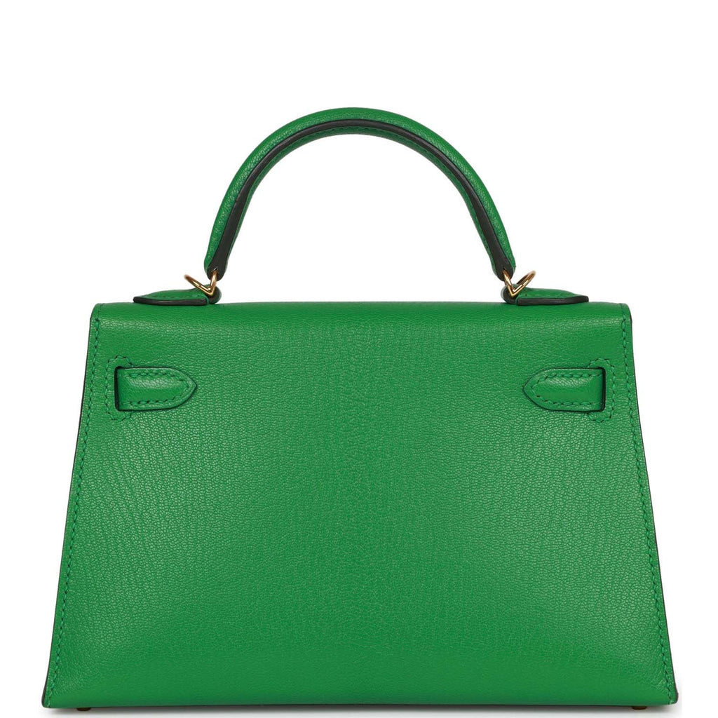 Hermès Kelly Sellier 20 Bambou Chevre Gold Hardware