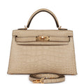 Hermès Kelly 20 Trench Matte Faux Leather Gold Hardware