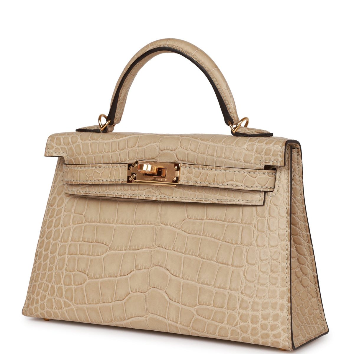 Hermès Kelly 20 Trench Matte Faux Leather Gold Hardware