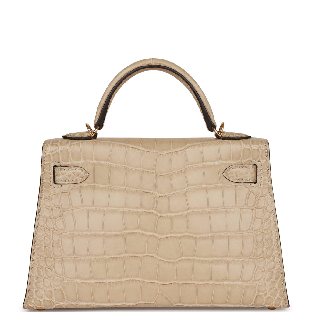 Hermès Kelly 20 Trench Matte Faux Leather Gold Hardware