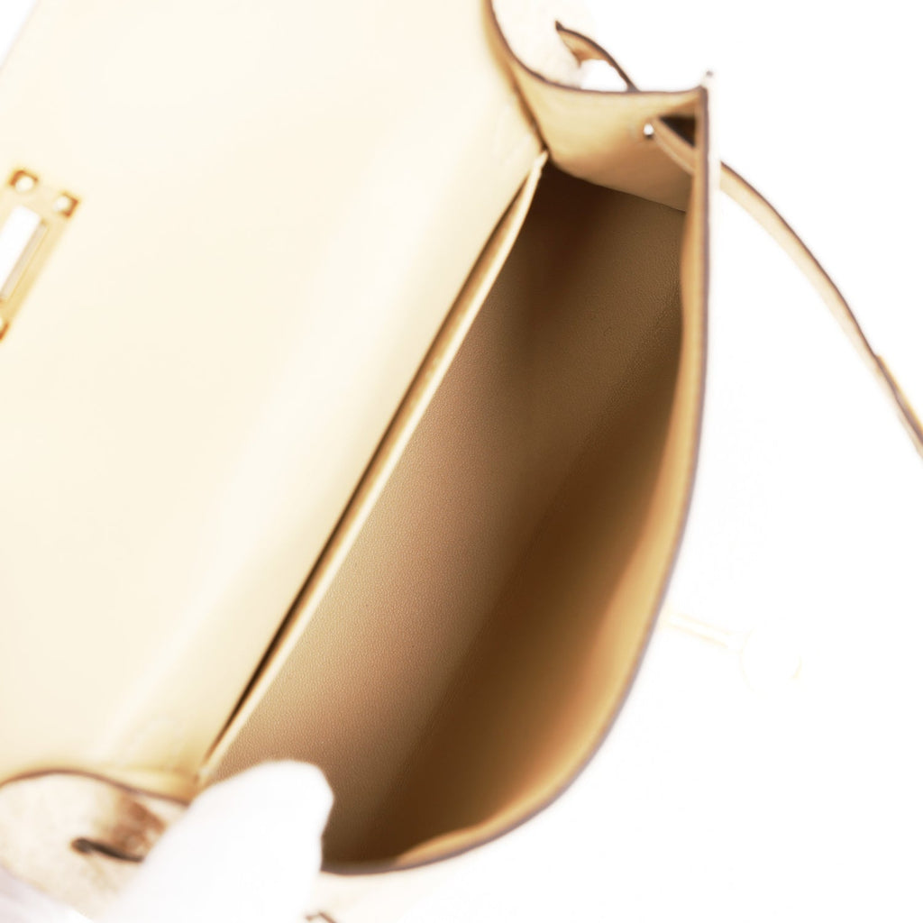 Hermès Kelly 20 Trench Matte Faux Leather Gold Hardware