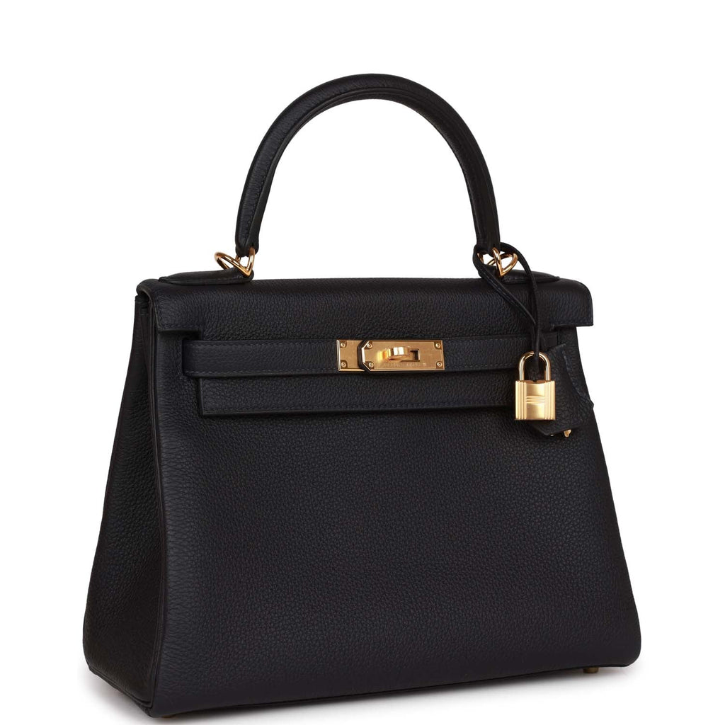 Hermès Kelly Retourne 28 Caban Togo Gold Hardware