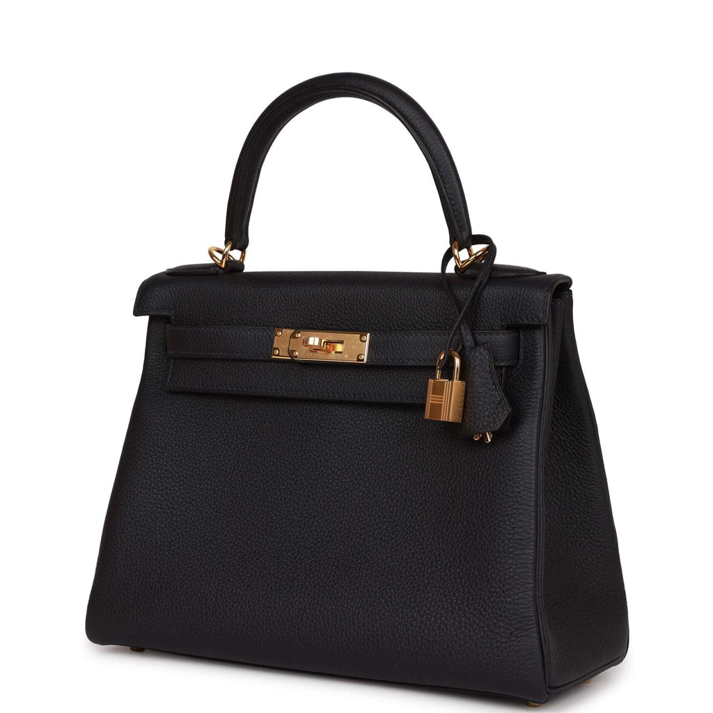 Hermès Kelly Retourne 28 Caban Togo Gold Hardware