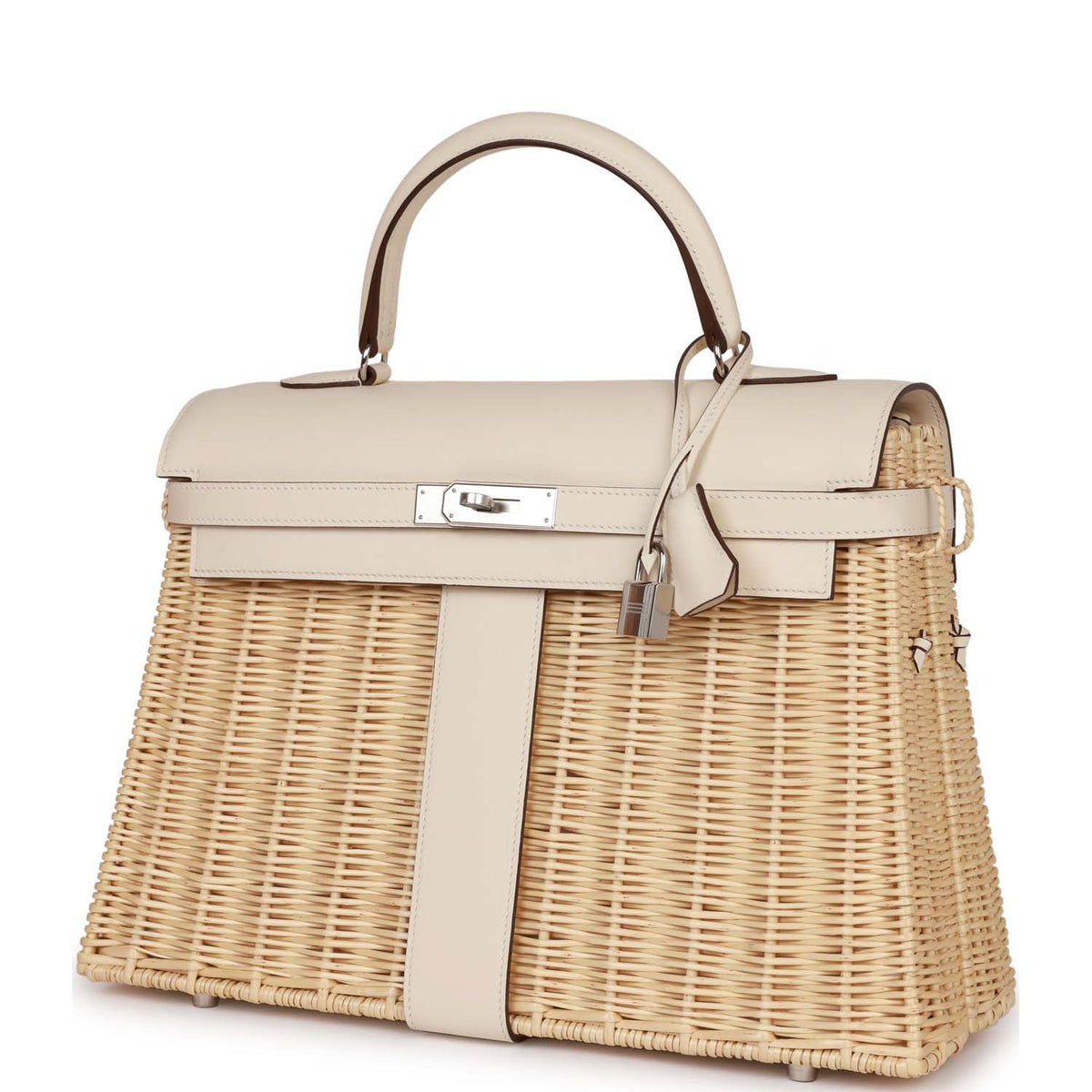 Hermès Picnic Kelly 35 Nata Swift Palladium Hardware