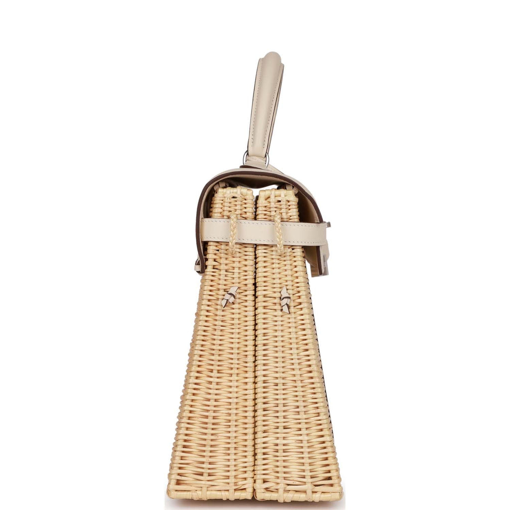 Hermès Picnic Kelly 35 Nata Swift Palladium Hardware