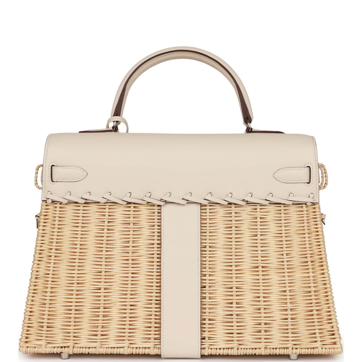 Hermès Picnic Kelly 35 Nata Swift Palladium Hardware