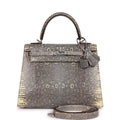 Hermès Kelly Sellier 25 Ombre Faux Leather Palladium Hardware