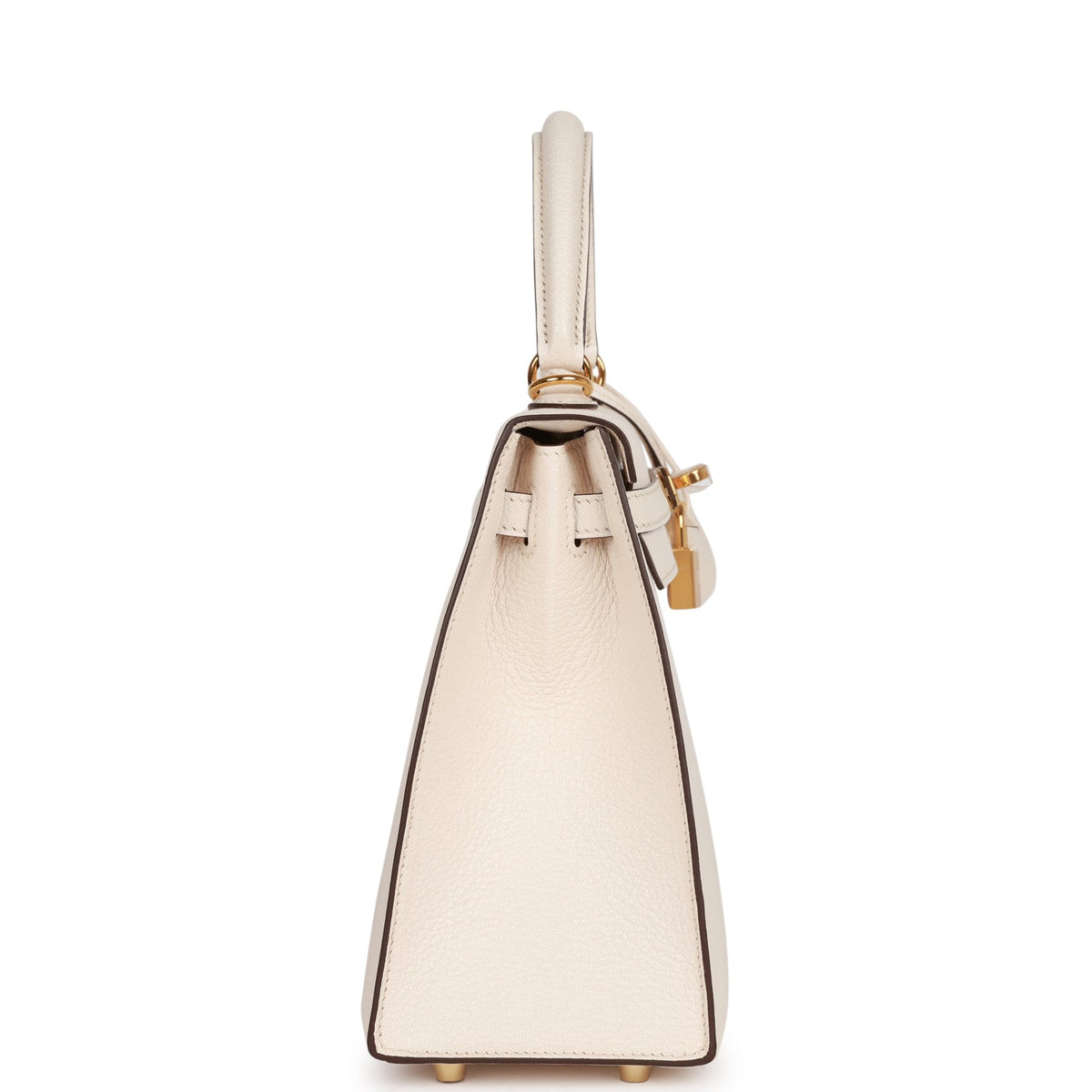 Hermès Special Order (HSS) Kelly Sellier 25 Nata Verso Chevre Gold Hardware
