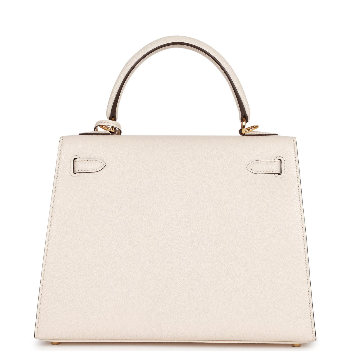 Hermès Special Order (HSS) Kelly Sellier 25 Nata Verso Chevre Gold Hardware