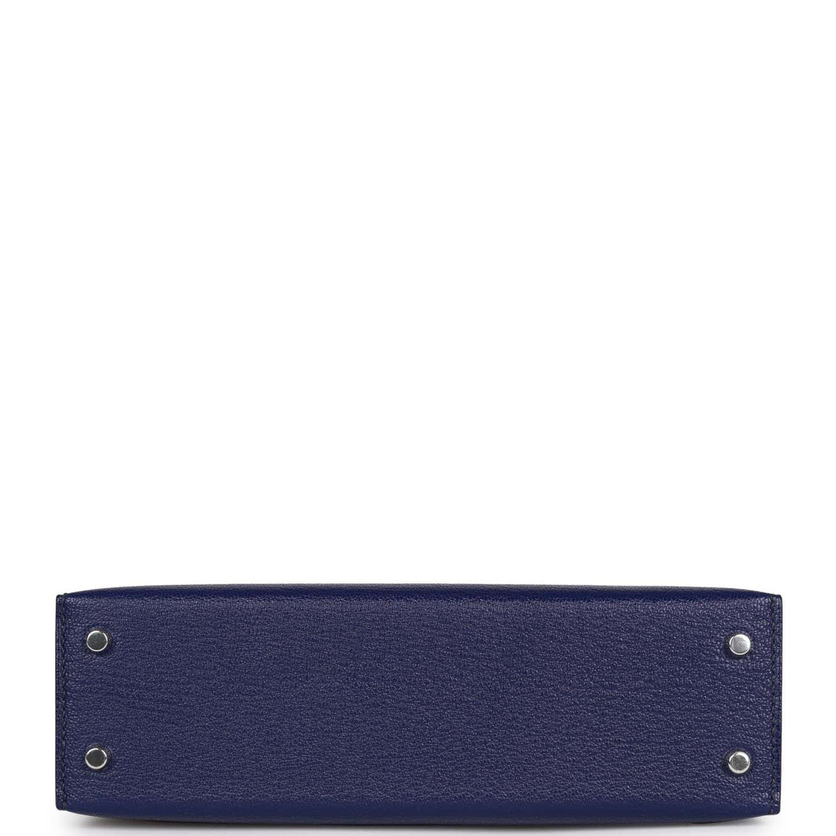 Hermès Special Order (HSS) Kelly Sellier 20 Bleu Encre and Bleu Indigo Chevre Mysore Palladium Hardware