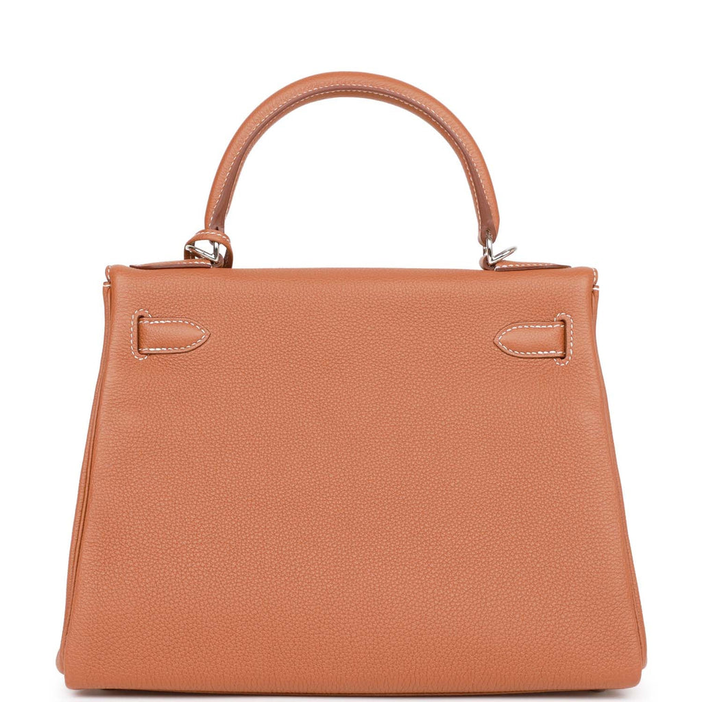 Hermès Kelly Retourne 28 Gold Togo Palladium Hardware