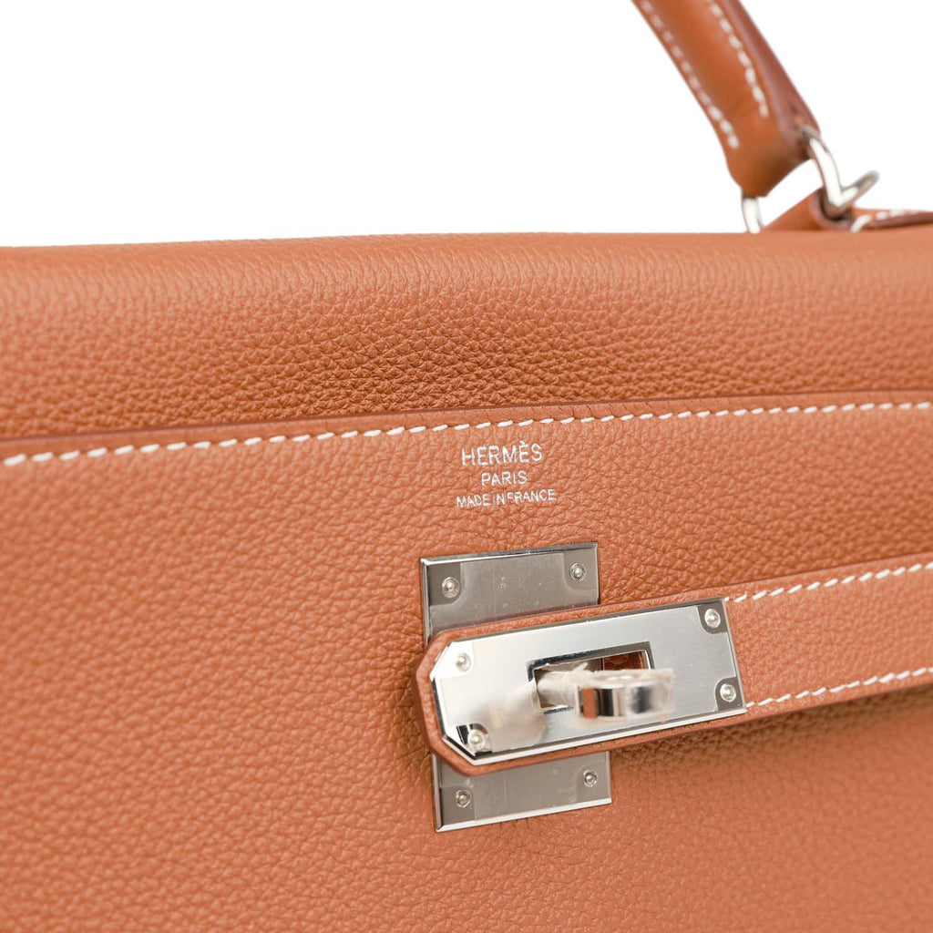 Hermès Kelly Retourne 28 Gold Togo Palladium Hardware