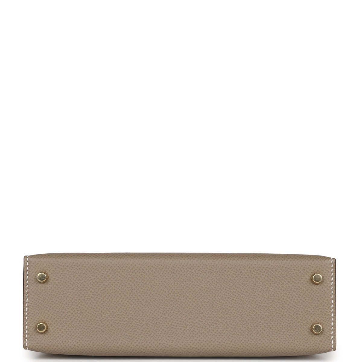 Hermès Special Order (HSS) Kelly 20 Nata and Gris Asphalte Epsom Sellier Gold Hardware