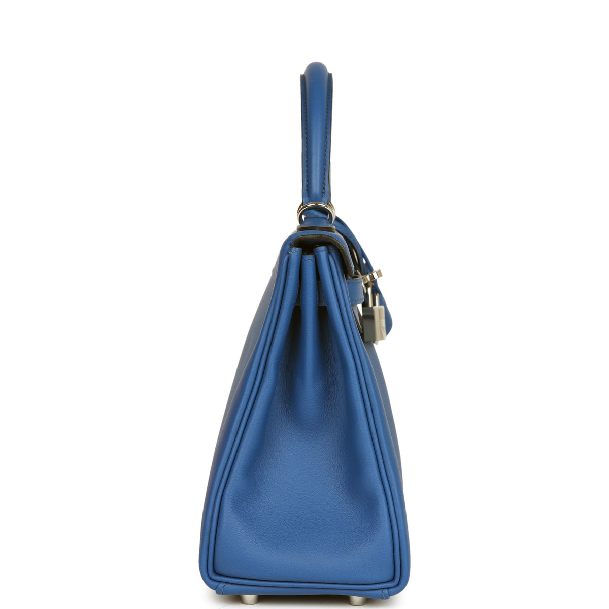 Hermès Kelly Retourne 25 Bleu France Swift Palladium Hardware