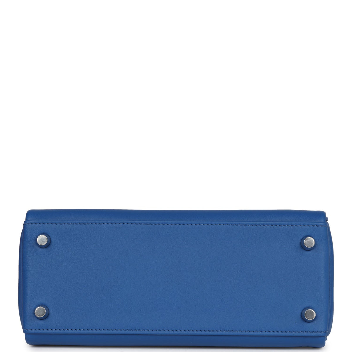 Hermès Kelly Retourne 25 Bleu France Swift Palladium Hardware