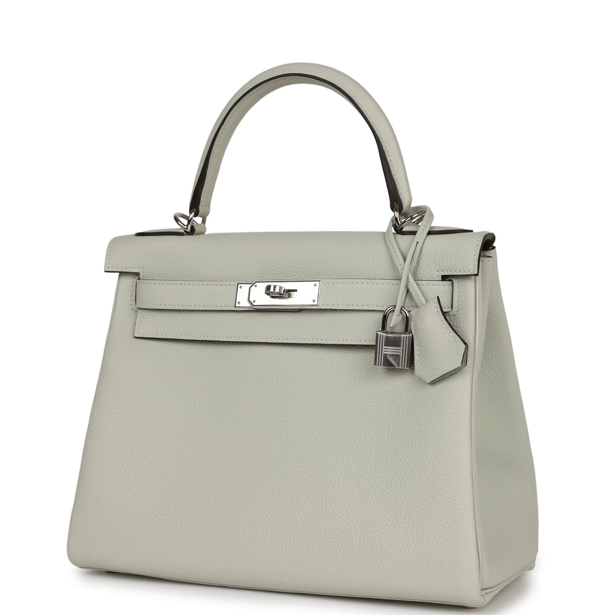 Hermès Kelly Retourne 28 Gris Neve Togo Palladium Hardware