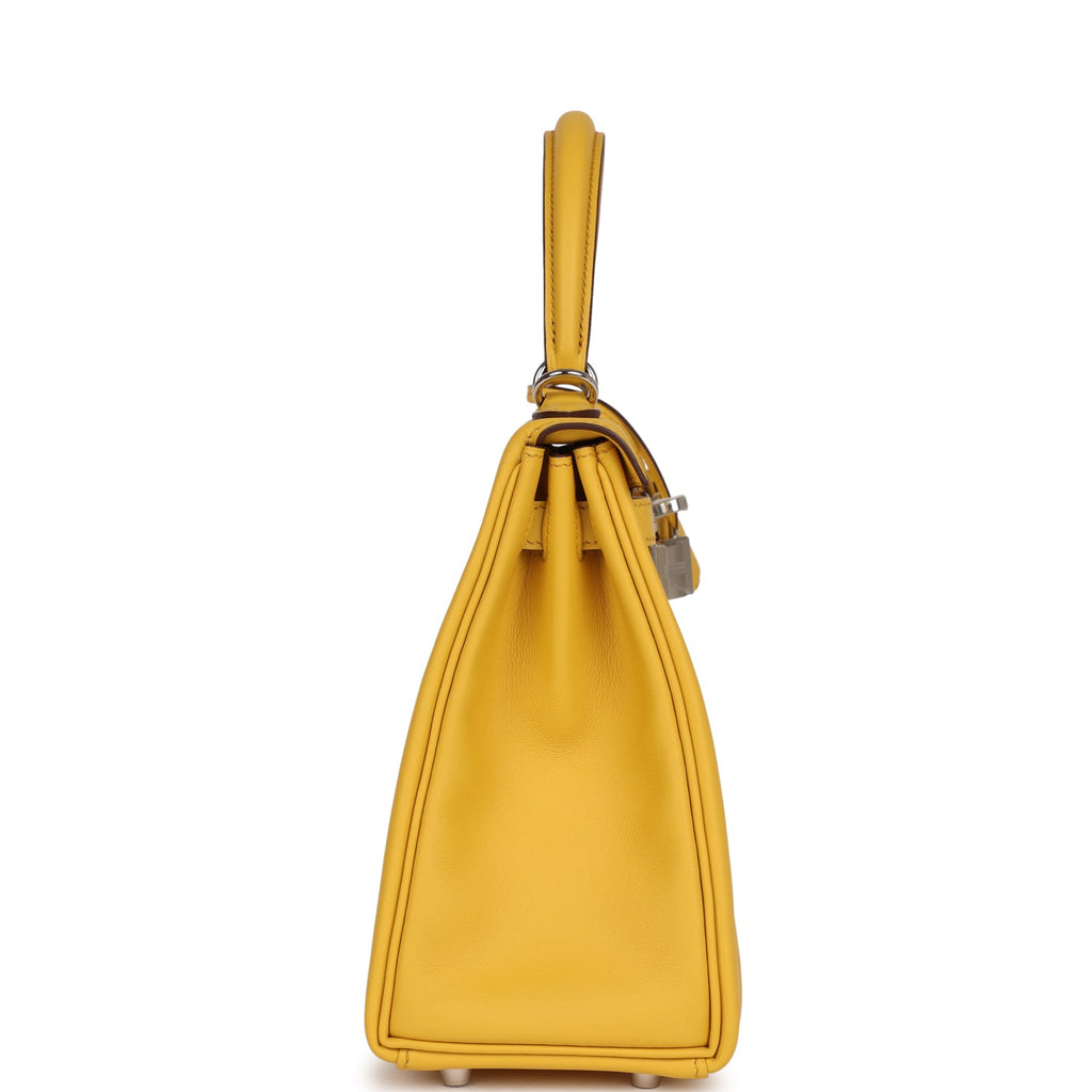 Hermès Kelly Retourne 25 Sun Swift Palladium Hardware