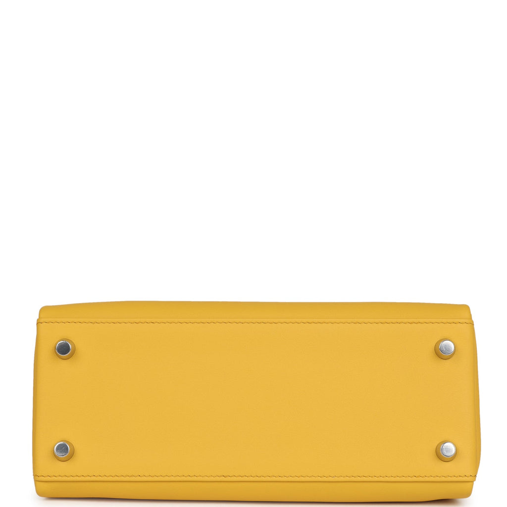 Hermès Kelly Retourne 25 Sun Swift Palladium Hardware