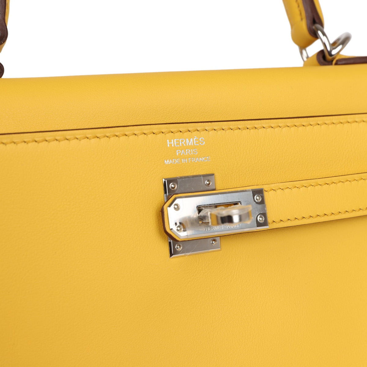 Hermès Kelly Retourne 25 Sun Swift Palladium Hardware