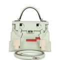 Hermès "Quelle Idolle" Picto Kelly Doll Vert Fizz Epsom Palladium Hardware