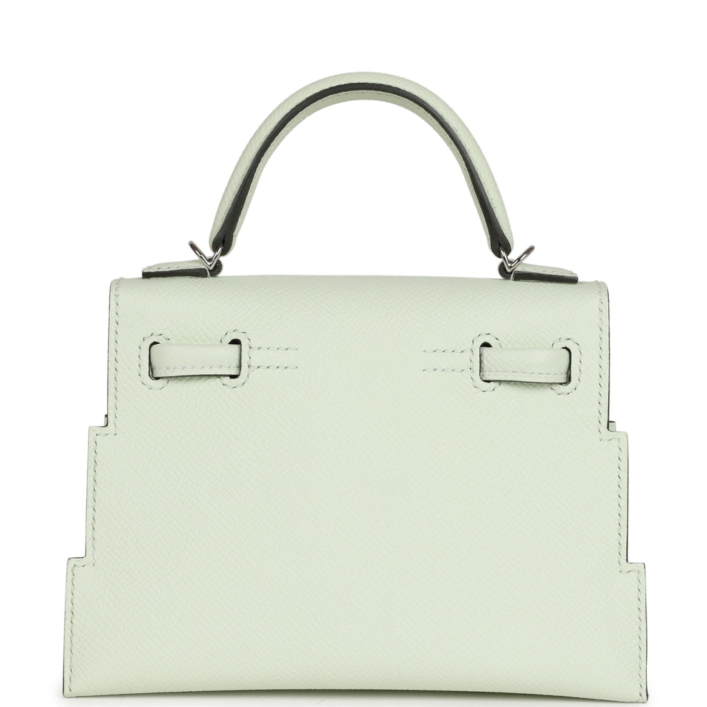 Hermès "Quelle Idolle" Picto Kelly Doll Vert Fizz Epsom Palladium Hardware