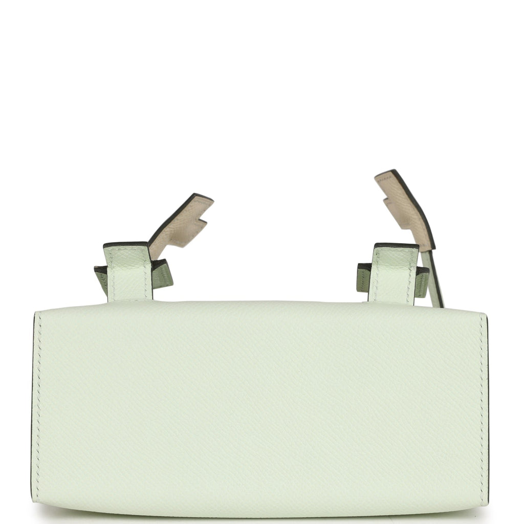 Hermès "Quelle Idolle" Picto Kelly Doll Vert Fizz Epsom Palladium Hardware