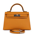 Hermès Kelly Sellier 20 Moutarde Chevre Palladium Hardware