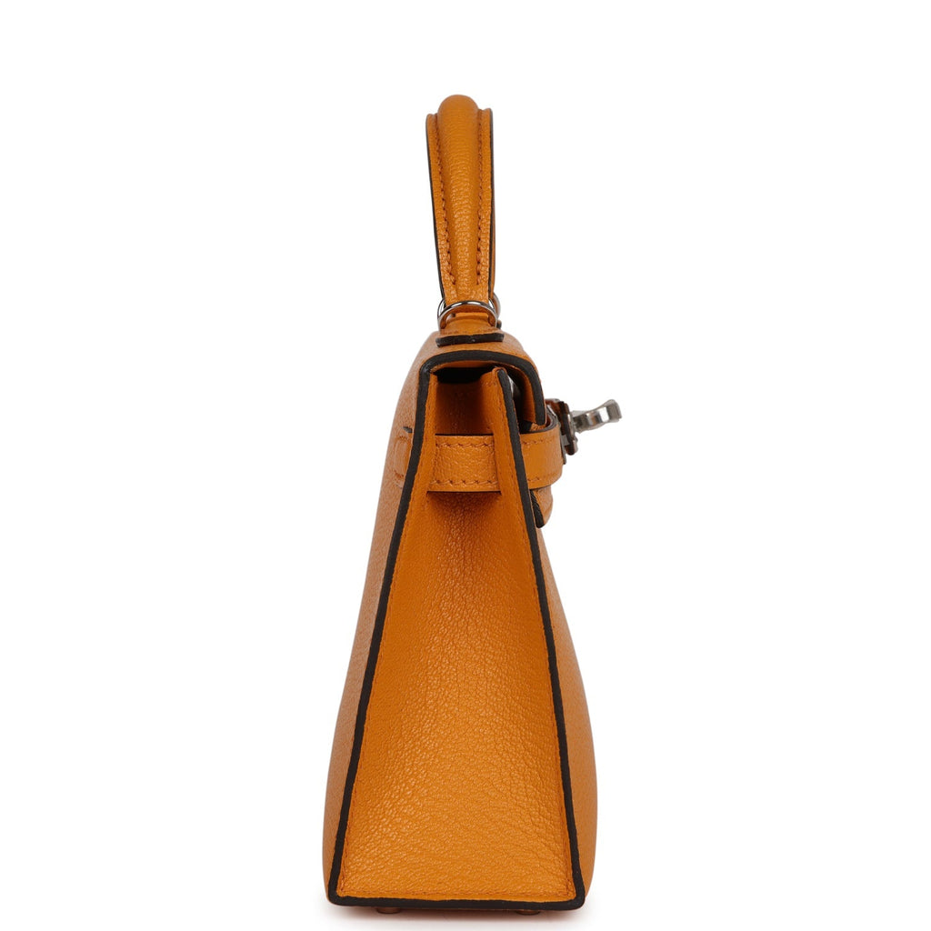 Hermès Kelly Sellier 20 Moutarde Chevre Palladium Hardware
