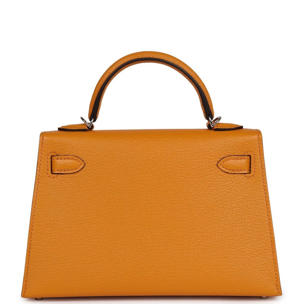 Hermès Kelly Sellier 20 Moutarde Chevre Palladium Hardware