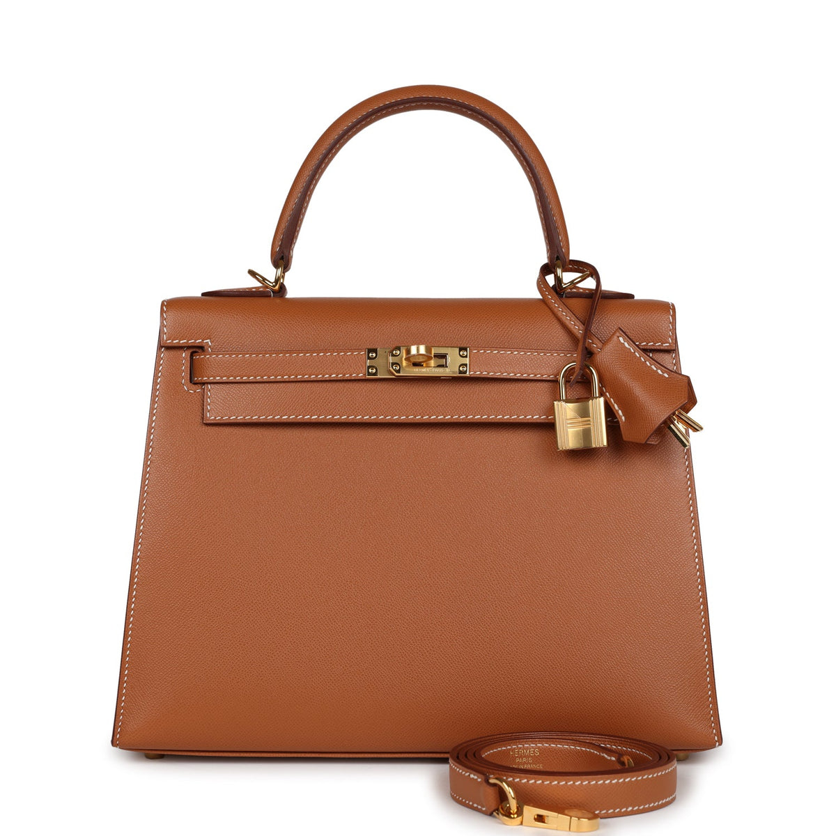 Hermès Kelly Sellier 25 Gold Madame Gold Hardware
