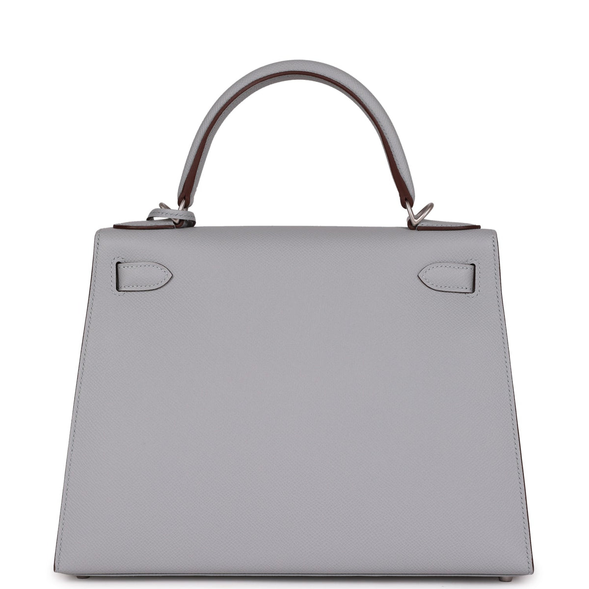 Hermès Special Order (HSS) Kelly Sellier 28 Bleu Glacier Verso Epsom Brushed Palladium Hardware