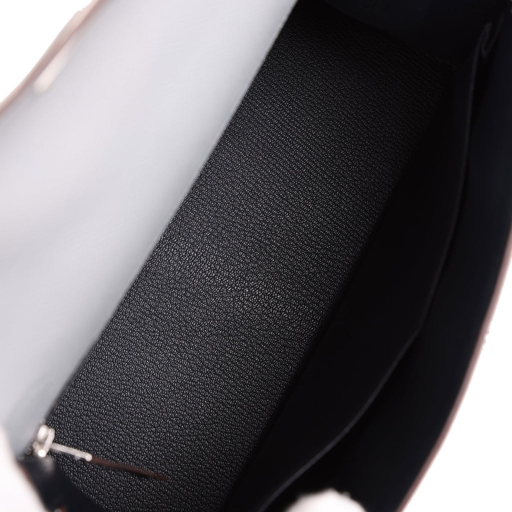 Hermès Special Order (HSS) Kelly Sellier 28 Bleu Glacier Verso Epsom Brushed Palladium Hardware