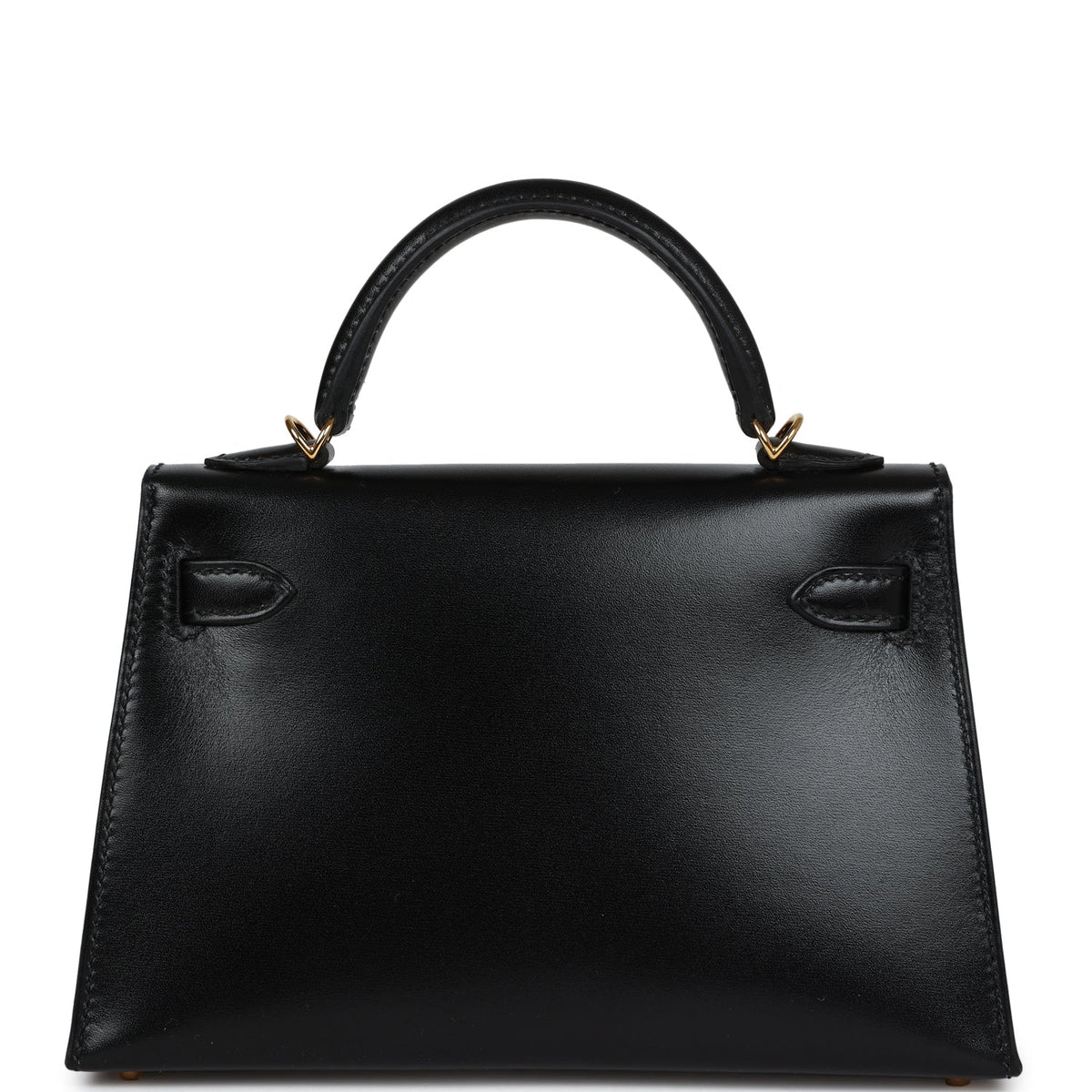 Hermès Kelly Sellier 20 Black Box Gold Hardware