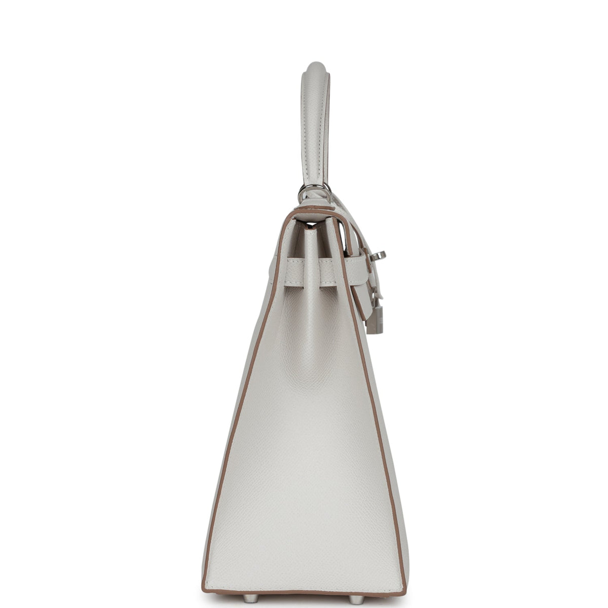 Hermès Kelly Sellier 32 Gris Pale Epsom Palladium Hardware