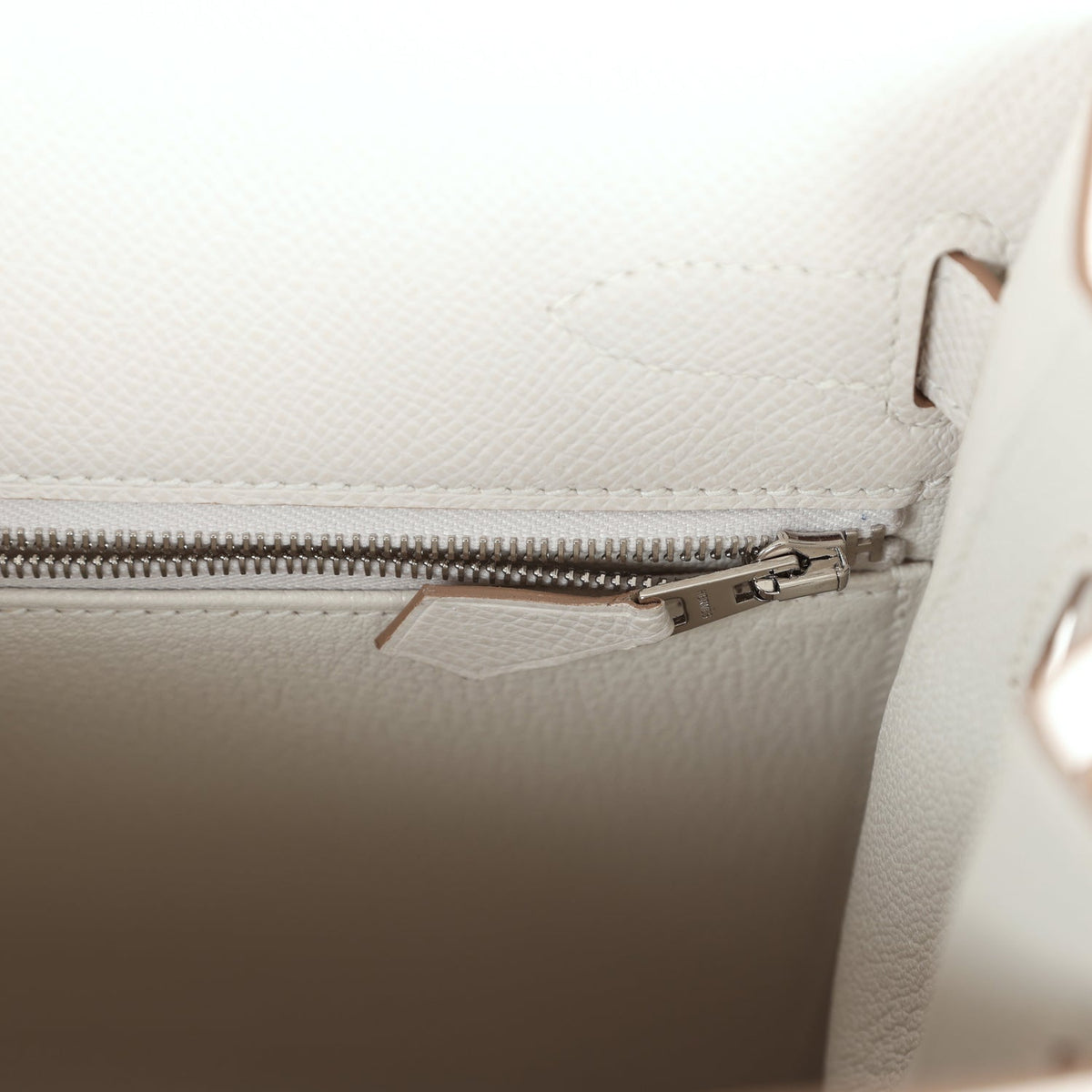 Hermès Kelly Sellier 32 Gris Pale Epsom Palladium Hardware