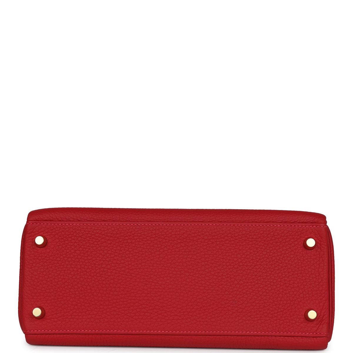 Hermès Kelly Retourne 28 Vermillion Clemence Gold Hardware