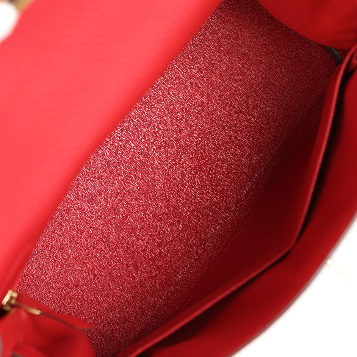 Hermès Kelly Retourne 28 Vermillion Clemence Gold Hardware