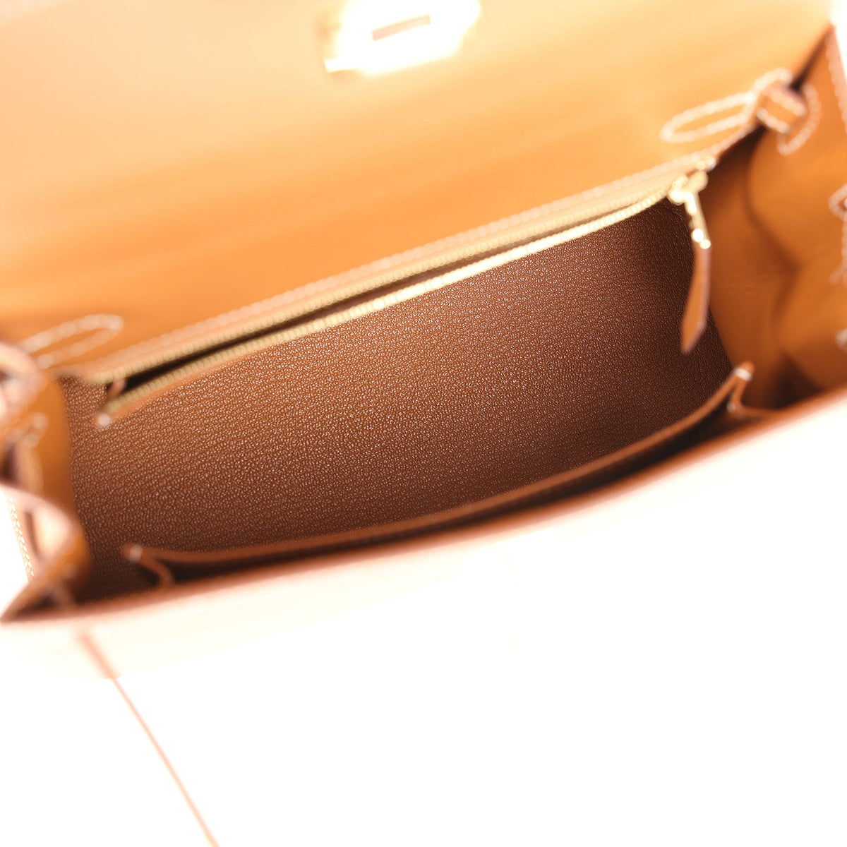 Hermès Kelly Sellier 25 Gold Epsom Gold Hardware