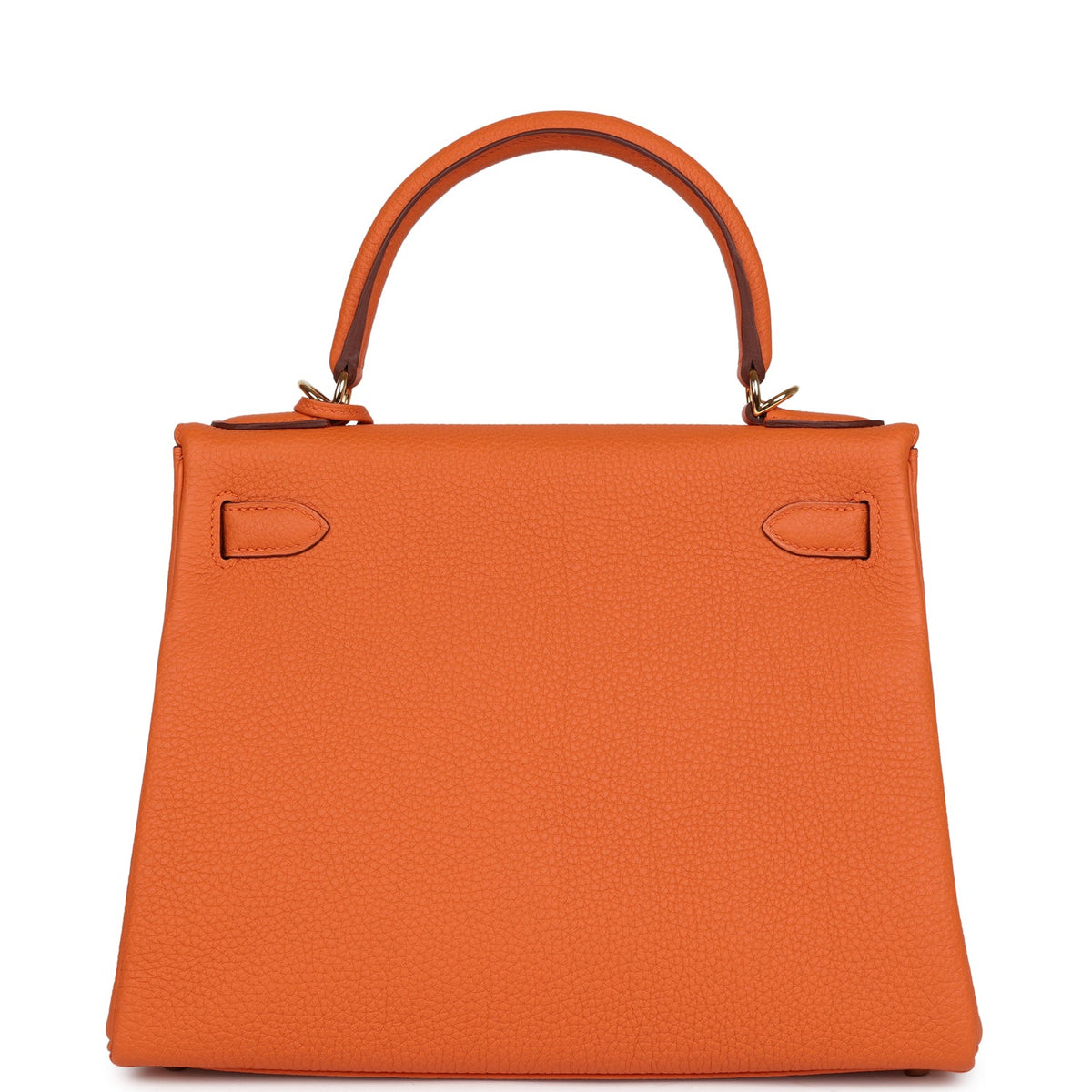 Hermès Kelly Retourne 28 Orange Togo Gold Hardware