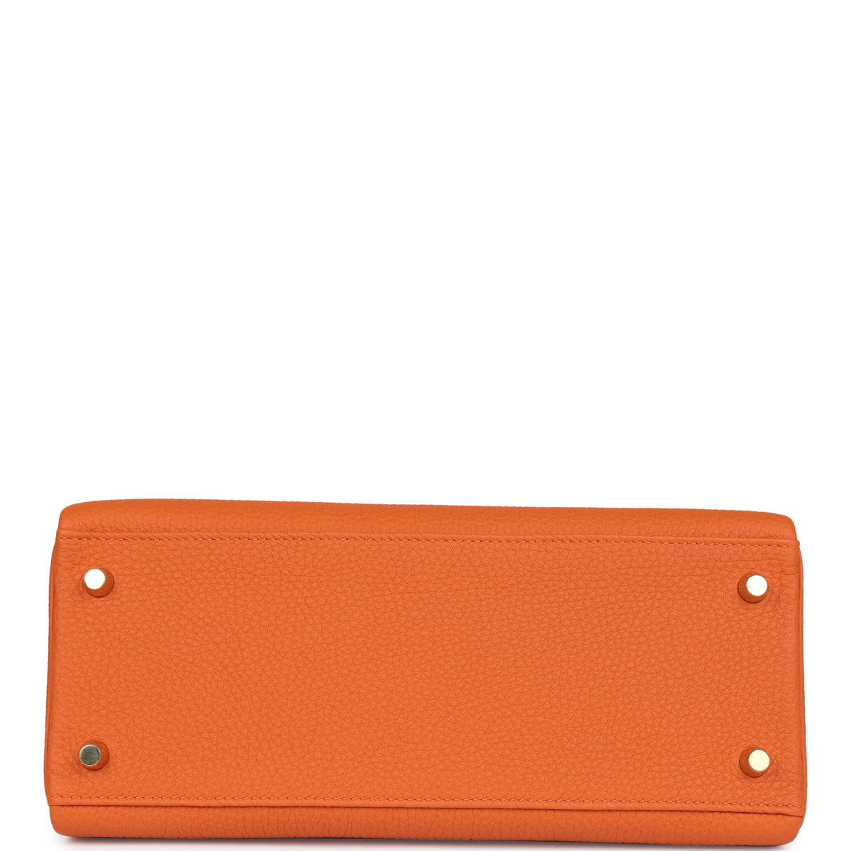 Hermès Kelly Retourne 28 Orange Togo Gold Hardware