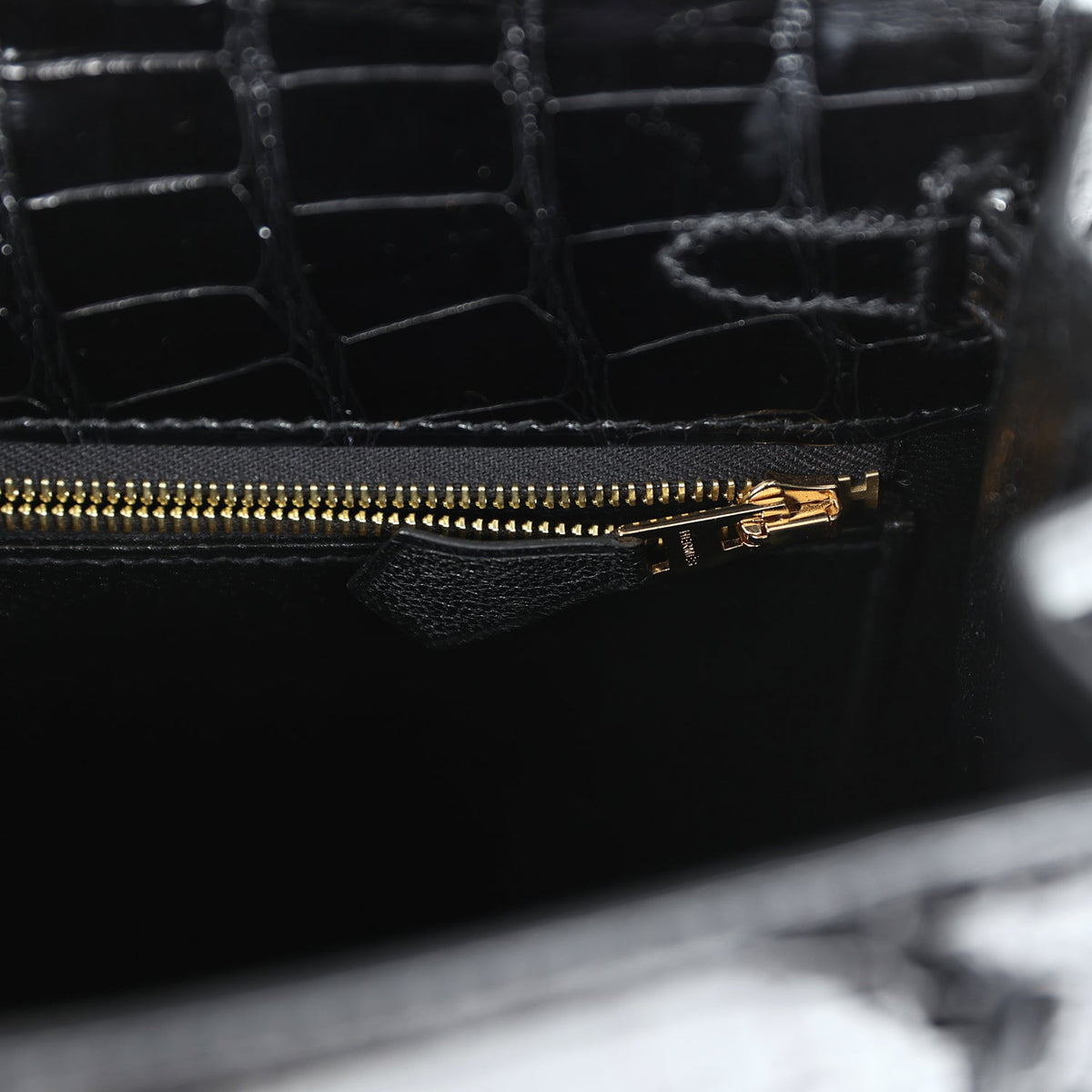 Hermès Kelly Sellier 25 Black Shiny Faux Leather Gold Hardware