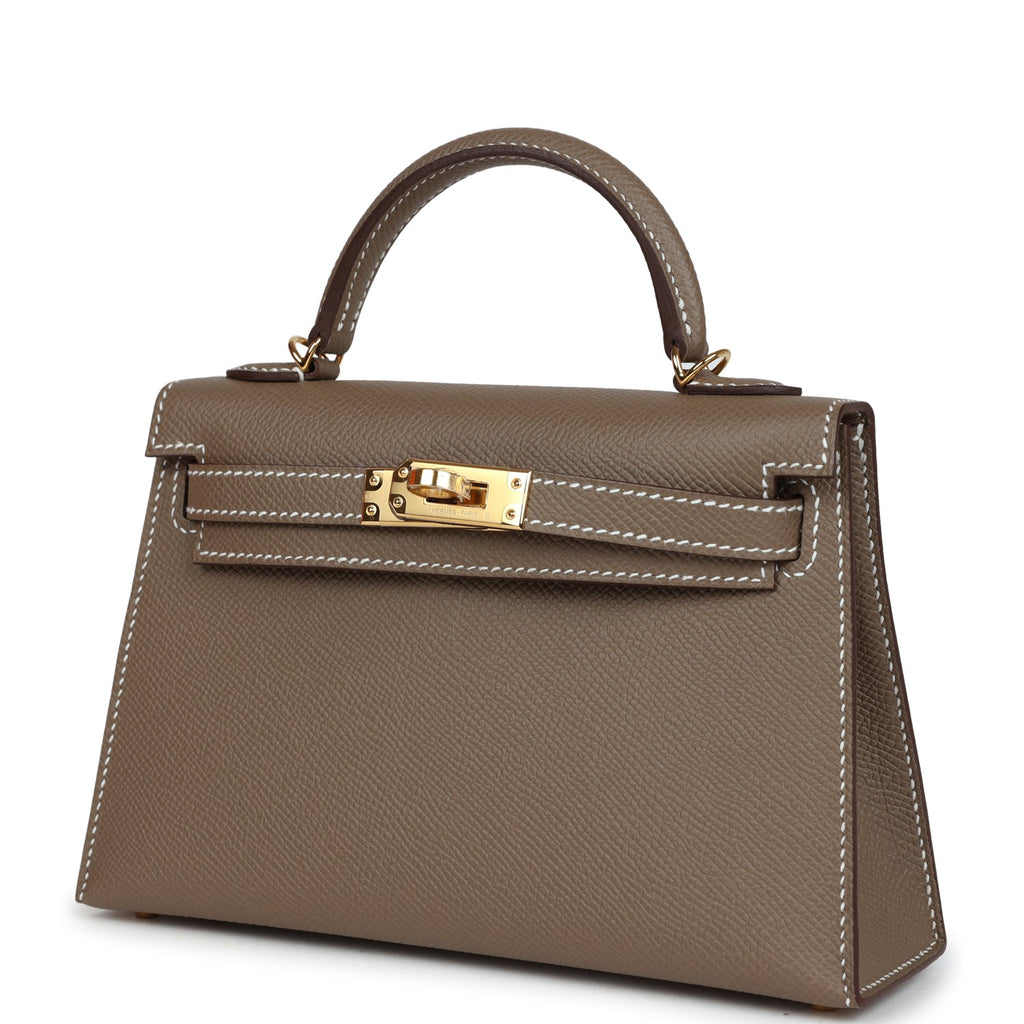 Hermès Kelly Sellier 20 Etoupe Epsom Gold Hardware
