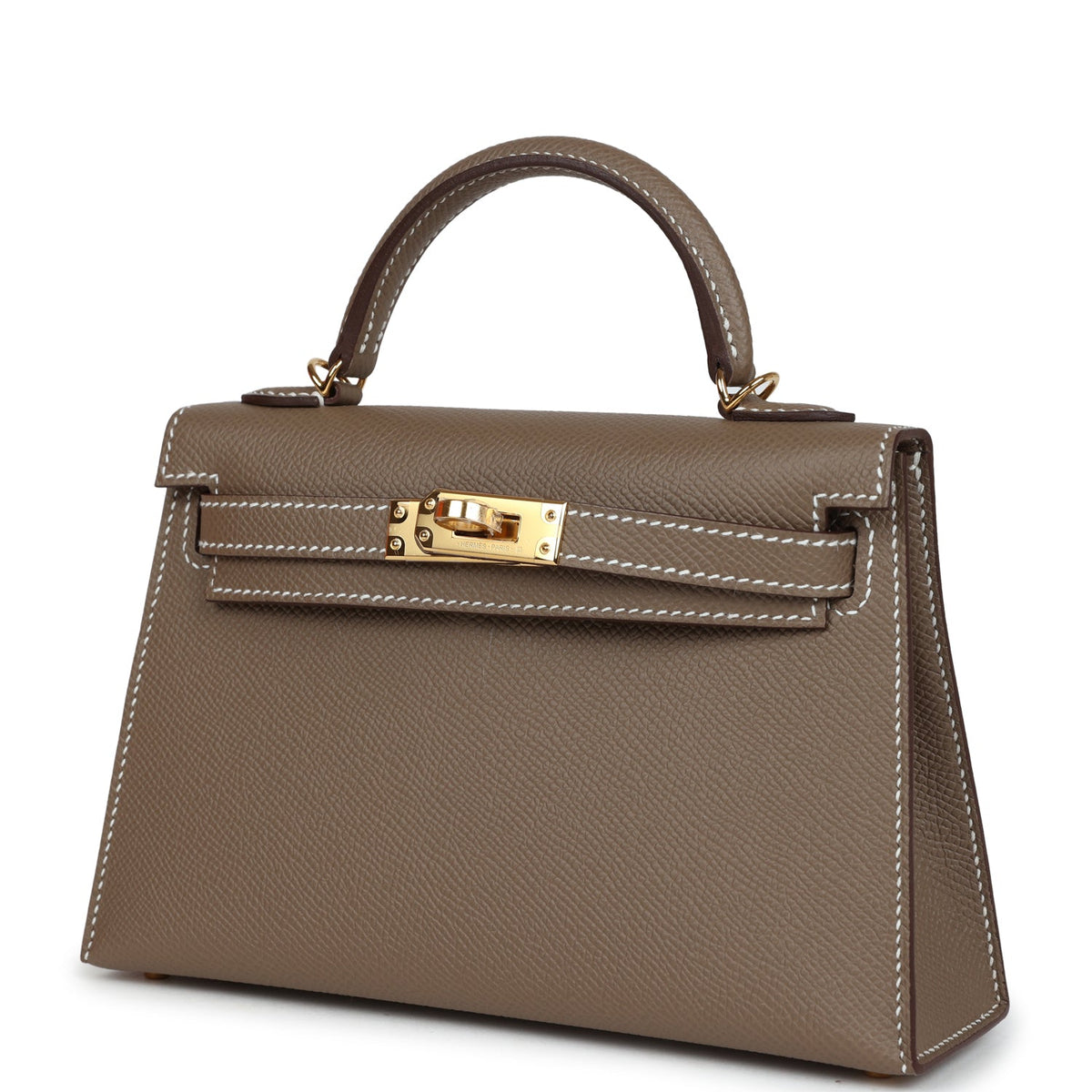 Hermès Kelly Sellier 20 Etoupe Epsom Gold Hardware