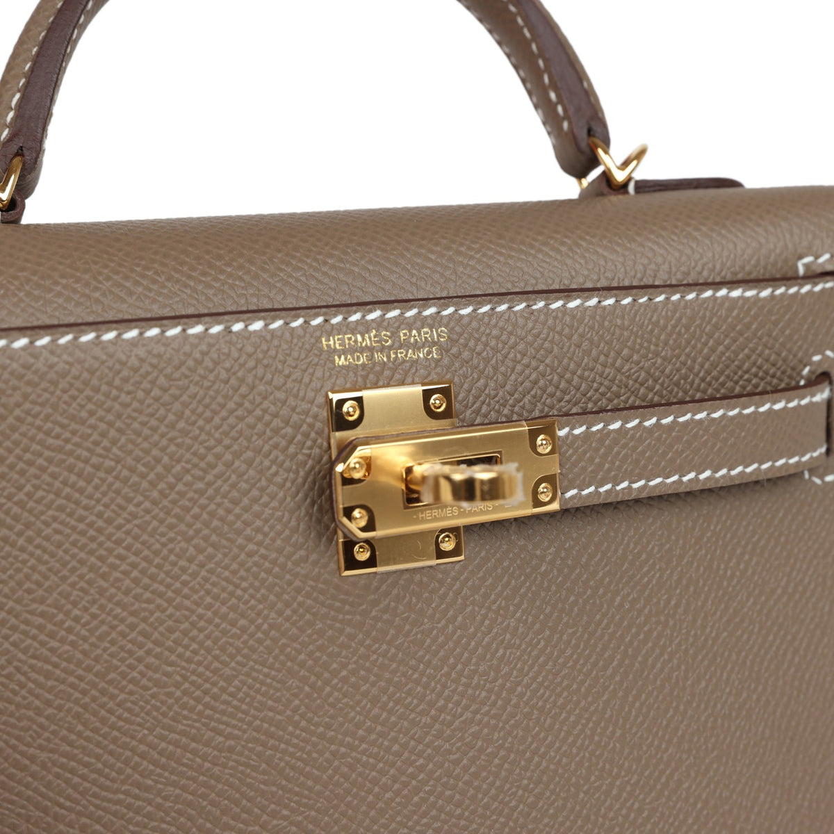 Hermès Kelly Sellier 20 Etoupe Epsom Gold Hardware