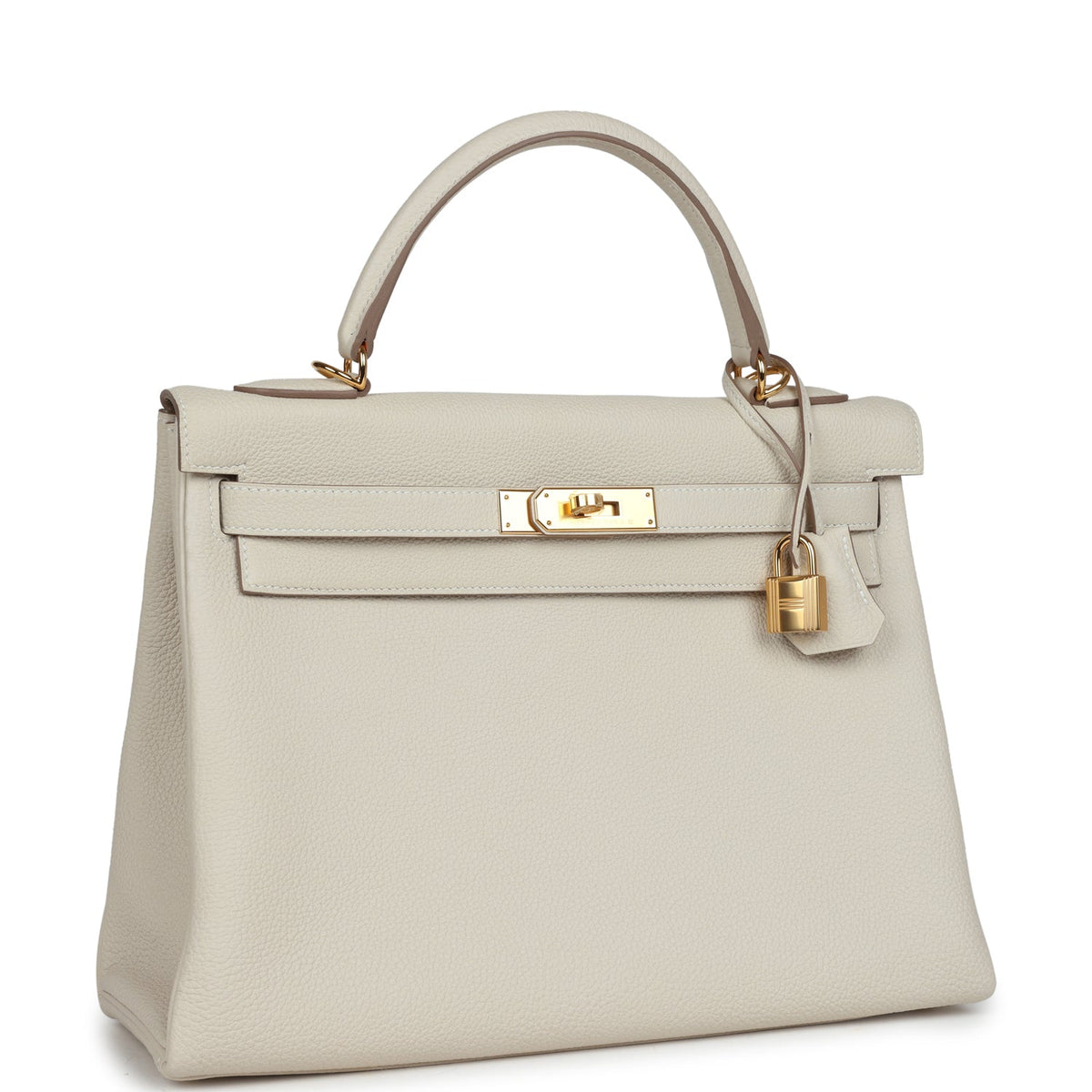 Hermès Kelly Retourne 32 Craie Togo Gold Hardware