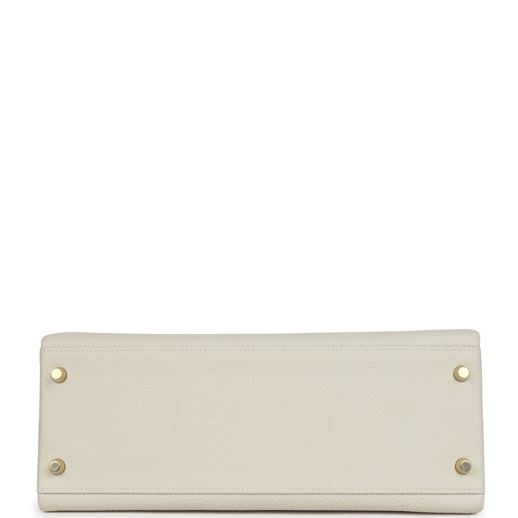 Hermès Kelly Retourne 32 Craie Togo Gold Hardware