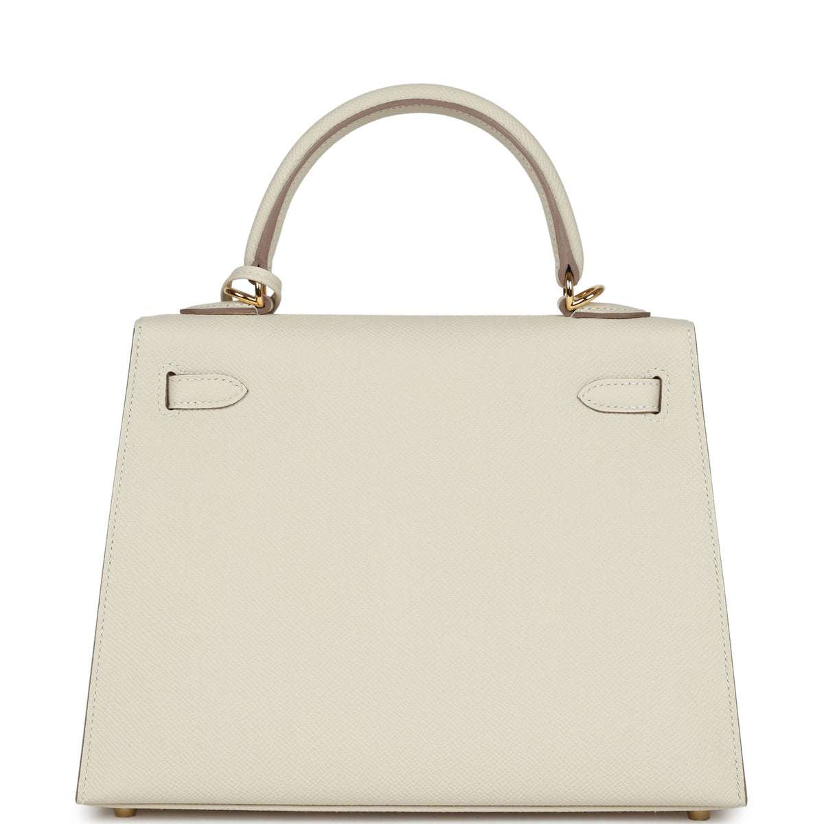 Hermès Kelly Sellier 25 Craie Epsom Gold Hardware