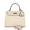 Hermès Kelly Sellier 25 Nata Epsom Gold Hardware