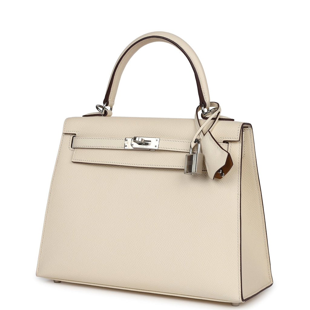 Hermès Kelly Sellier 25 Nata Epsom Gold Hardware